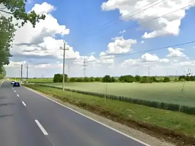 Drum acces catre teren de vanzare in Moara Vlăsiei Ilfov